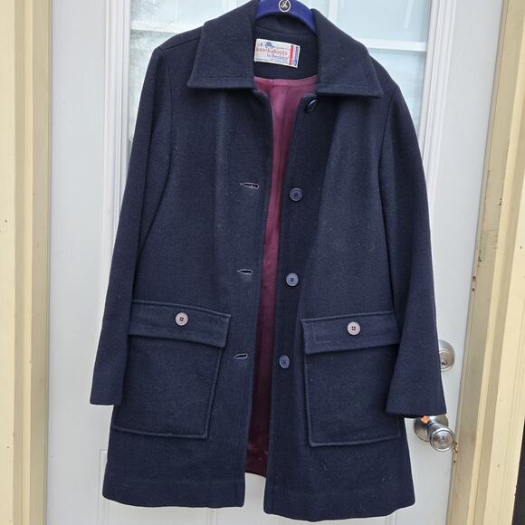 Vintage Knockabouts by Pendleton 100% Virgin Wool Navy Coat Jacket M/L? - Picture 1 of 11